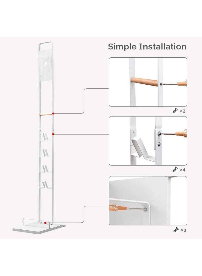 Beone Vacuum Cleaner Stand Holder with Wheels for V15 V11 V10 V8 V7 V6, Metal Floor Stand Compatibel for T30 T20 V12 V11 V10,No Drilling the Wall - Image 5