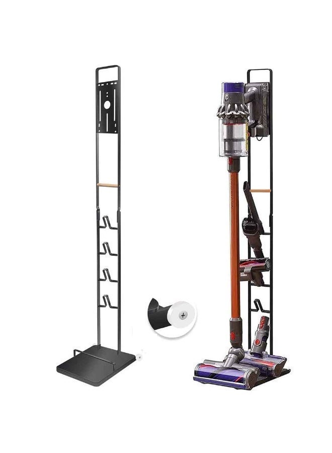 كن واحدًا المكنسة الكهربائية حامل الوقوف مع عجلات و Handholderfor V15 V11 V10 V8 V7 V6, معدنية أرضية الوقوف متوافقة ل T30 T20 V12 V11 V10,لا حفر الجدار - Image 1