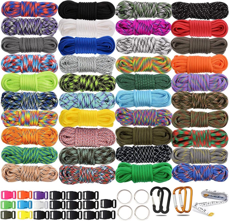 WEREWOLVES 550 Paracord Type III - Survival Paracord Bracelet Rope Kits - Tent Rope Parachute Cord Combo Crafting Kits, Many Colors of Outdoor Survival Rope - Great Gift - Image 1