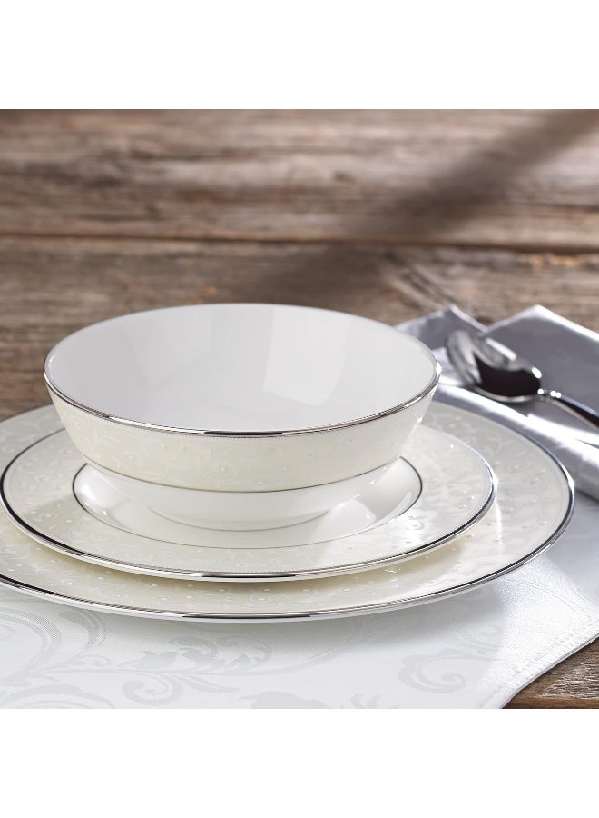 LENOX Lenox 3Piece Place Setting Opal InnocenceWhiteSilver  - Image 2