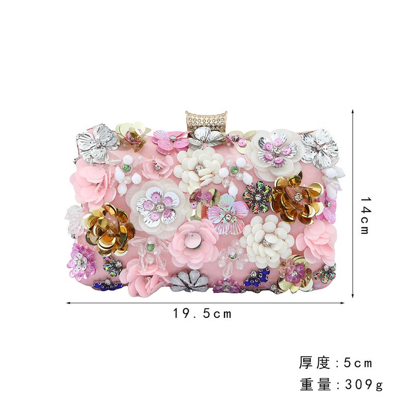 Selling Women'S Bag Flower Evening Bag Fashion Banquet Wedding Bag Women'S Bag Niche High-End Handbag - Image 5