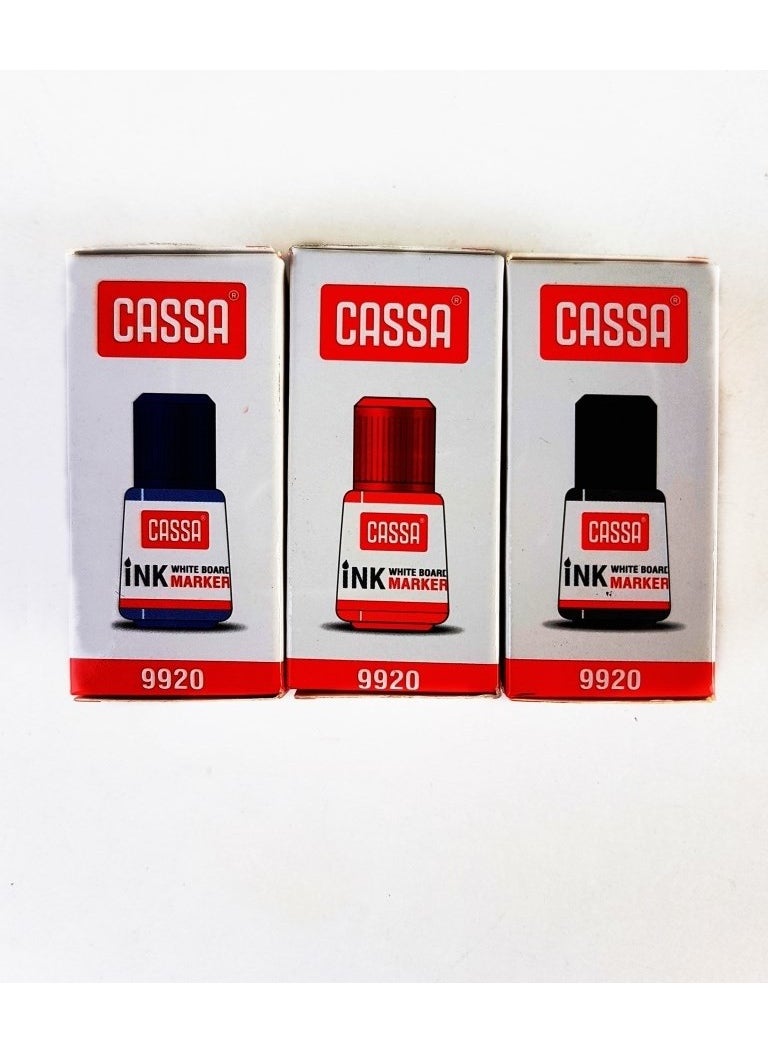 Cassa - Whiteboard Pen Ink 20ML Red - Image 1