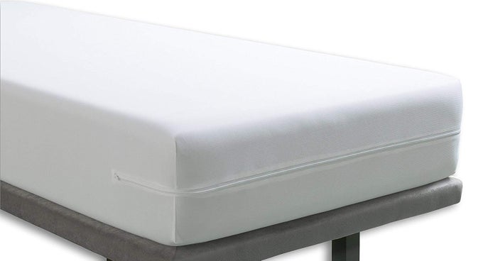 FULLCOVER ZIPPED WATERPROOF MATTRESS PROTECTOR SINGLE90CMS X 190CMS X 23CMS