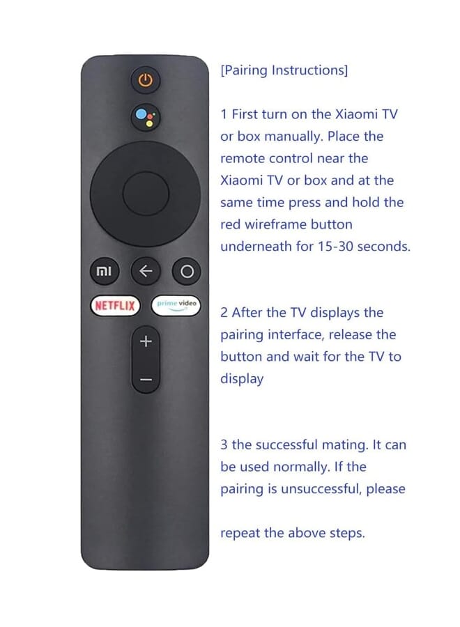 جهاز التحكم عن بعد لجهاز Xiaomi Mi TV Stick/MI Box 4S 4K، جهاز التحكم عن بعد البديل لجهاز Xiaomi Mi TV Stick مع بلوتوث والتحكم الصوتي - Image 1