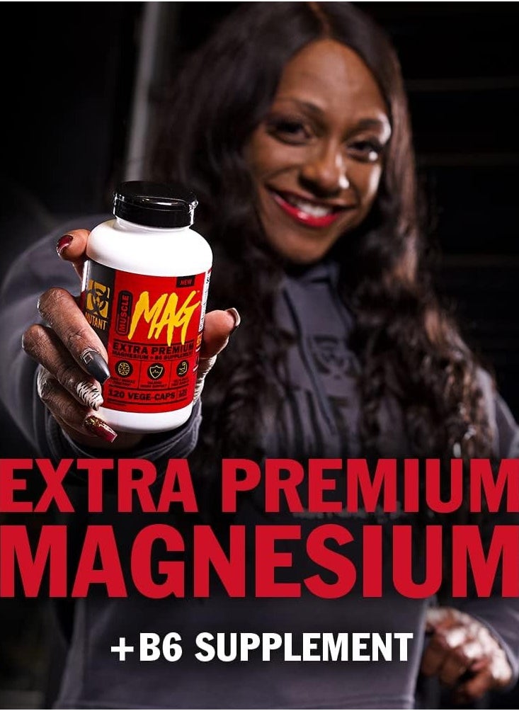 Mutant - MUTANT Muscle MAG Extra Premium Magnesium 120 Veg Capsules - Image 1