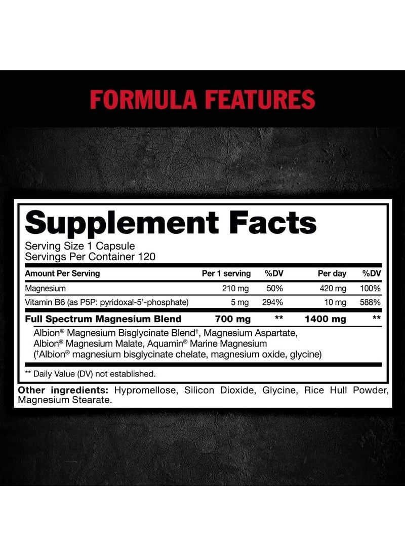 Mutant - MUTANT Muscle MAG Extra Premium Magnesium 120 Veg Capsules - Image 1