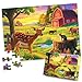 Biarek 100 Pieces Jigsaw Puzzles for Adults Deer Cat Puzzles for Kids Ages 46 68 810 1012 Kids Learning Educational Puzzle Toys for Boys and Girls Farm Kitten and Cow - Image 2