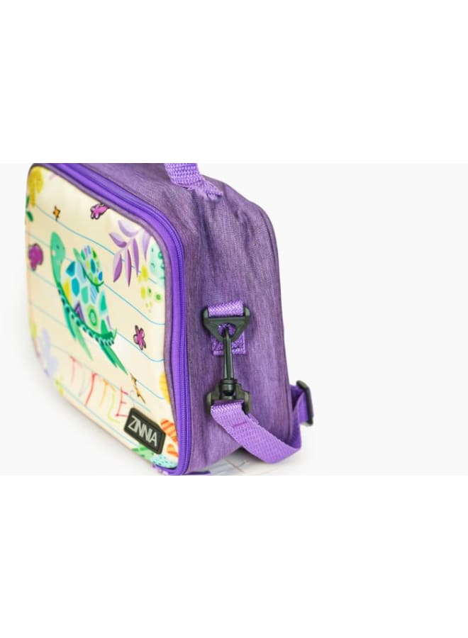 Zinnia Children Alphabet Lunch Bag 5L Purple - Image 2