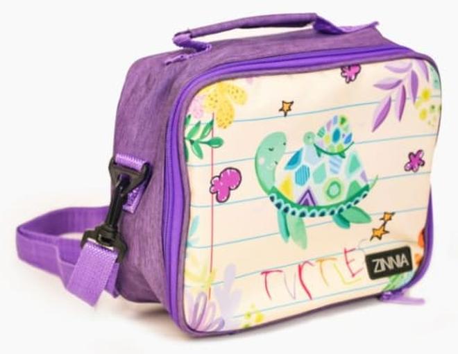 Zinnia Children Alphabet Lunch Bag 5L Purple - Image 1