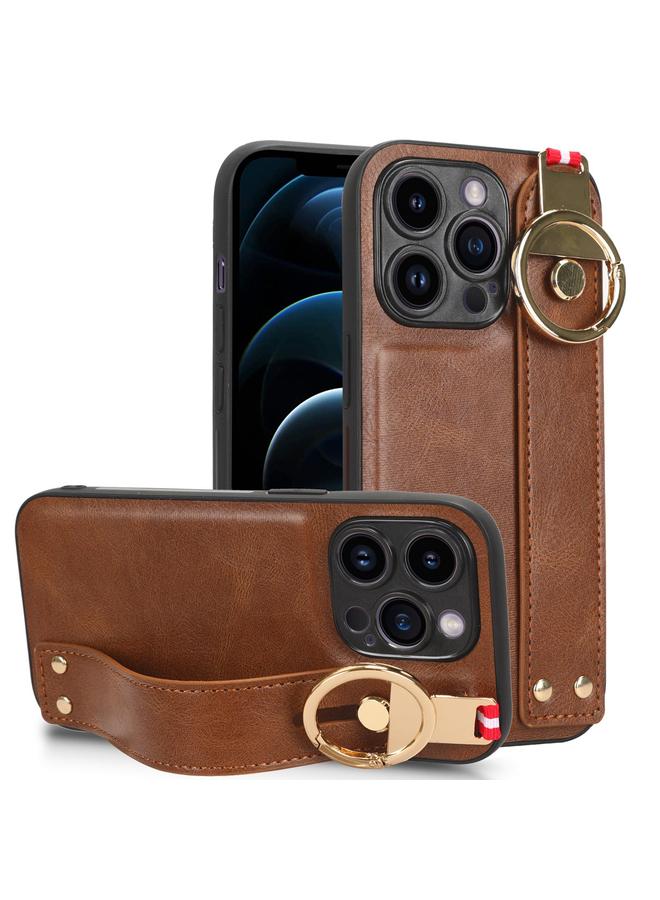 S-TOP Case For iPhone 12 Pro Max Wristband Leather Back Phone Case - Image 1