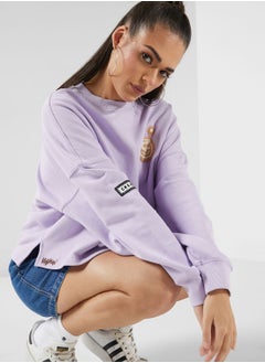 Crochet Badge Sweatshirt