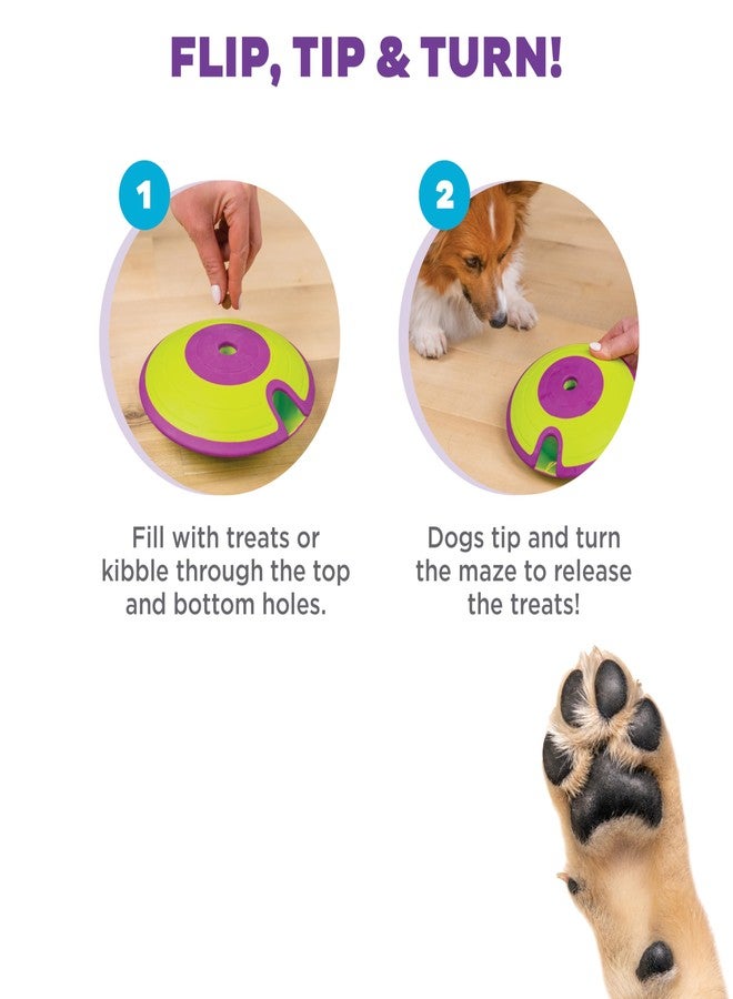 Outward Hound by Nina Ottosson Dog Treat Maze Dog Puzzle Enrichment Toy, Level 2 Intermediate, Green - Image 3