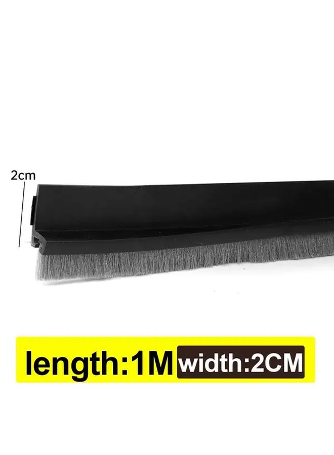 White Self Adhesive Door Bottom Brush Seal Strip Dust Insect Proof Rubber Blocker - Image 4