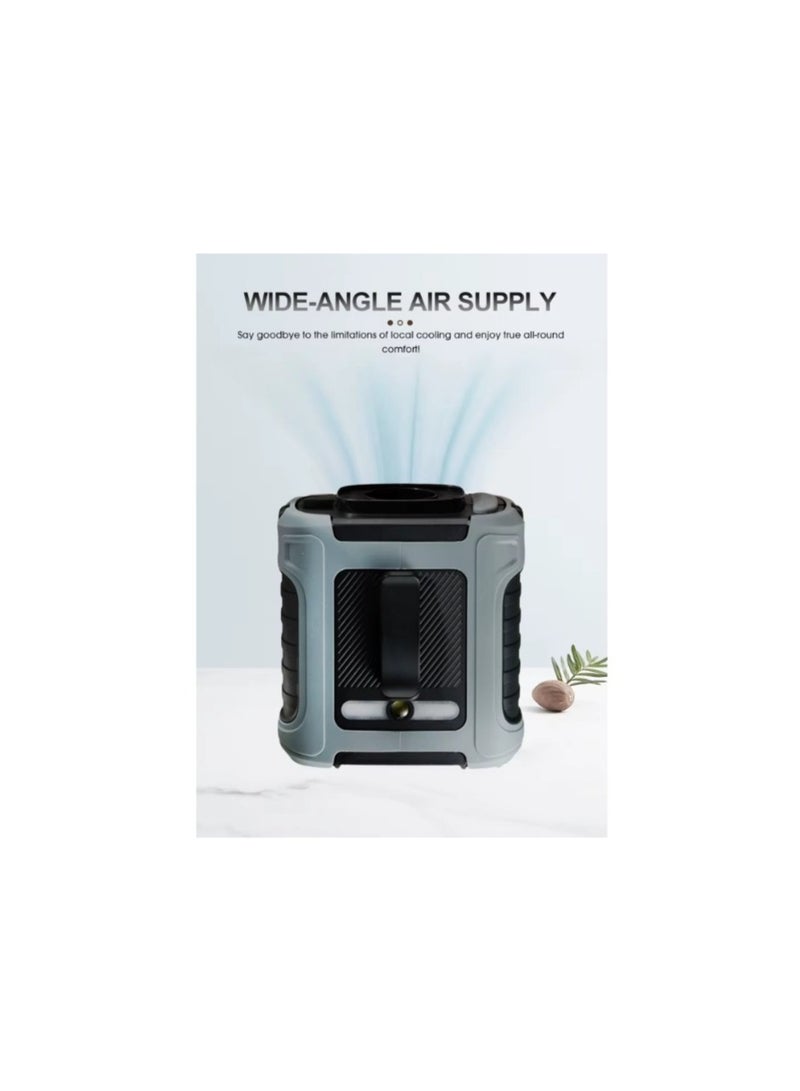 10000mAh Outdoor Waist Cooling Fan with Power Bank & LED Flashlight - Image 4