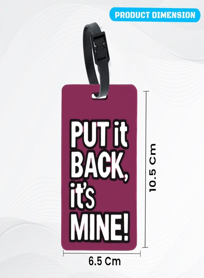 Storite Luggage Tags/Bag/Travel ID Label Tags for Suitcase & School Bags Identifier Name Address Label with Silicon Strap | Multicolor (2 Pack) - Image 2