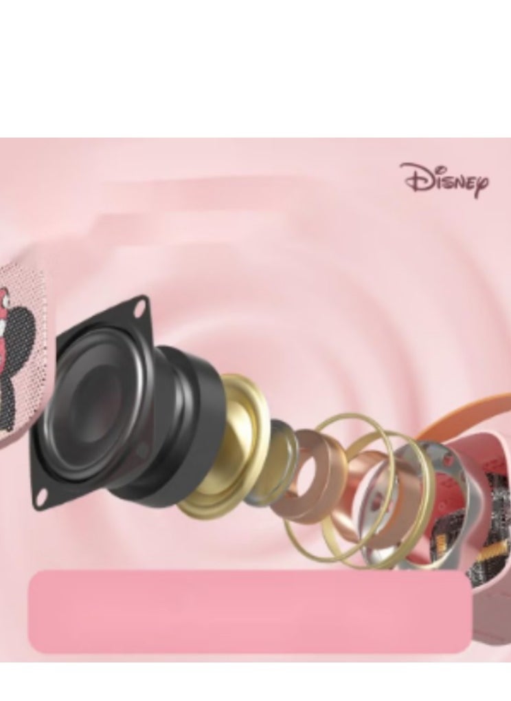 Minnie Disney genuine microphone and audio integrated microphone mobile phone Bluetooth singing children's national karaoke pink Minnie  - Image 4