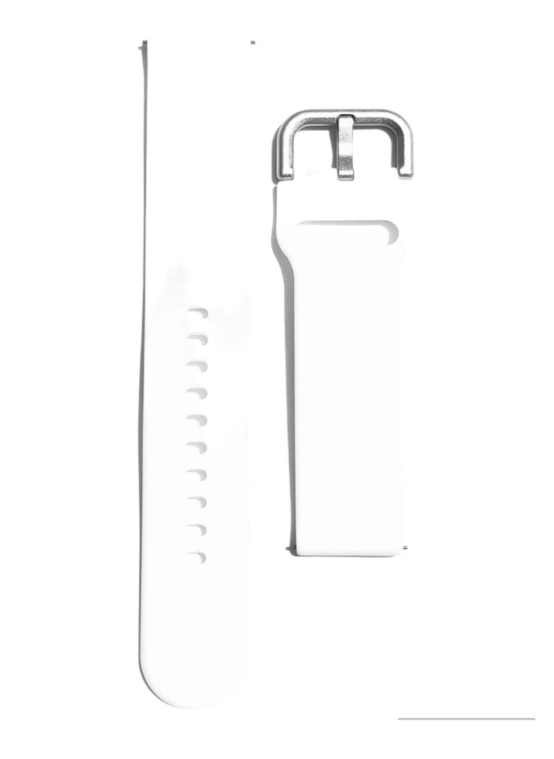 Replacement Silicone Strap 22mm For Xiaomi Watch S1/S1 Active/Mi Watch - White