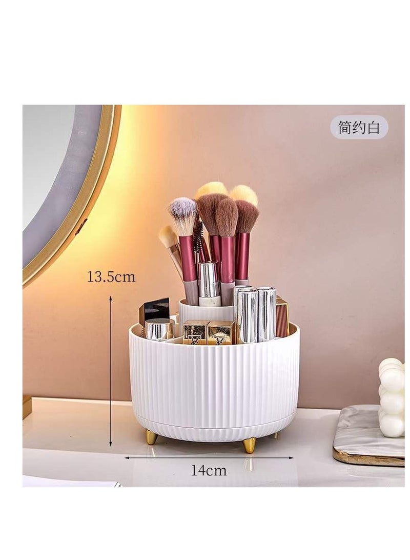 منظم مكياج دوار بيلف 360درجه تقدري تحطي فيه الميكب الخاص بيكي وحاجات تانيه كتير دا غير ان شكلها شيك متوفر لون ابيض IR - Image 1
