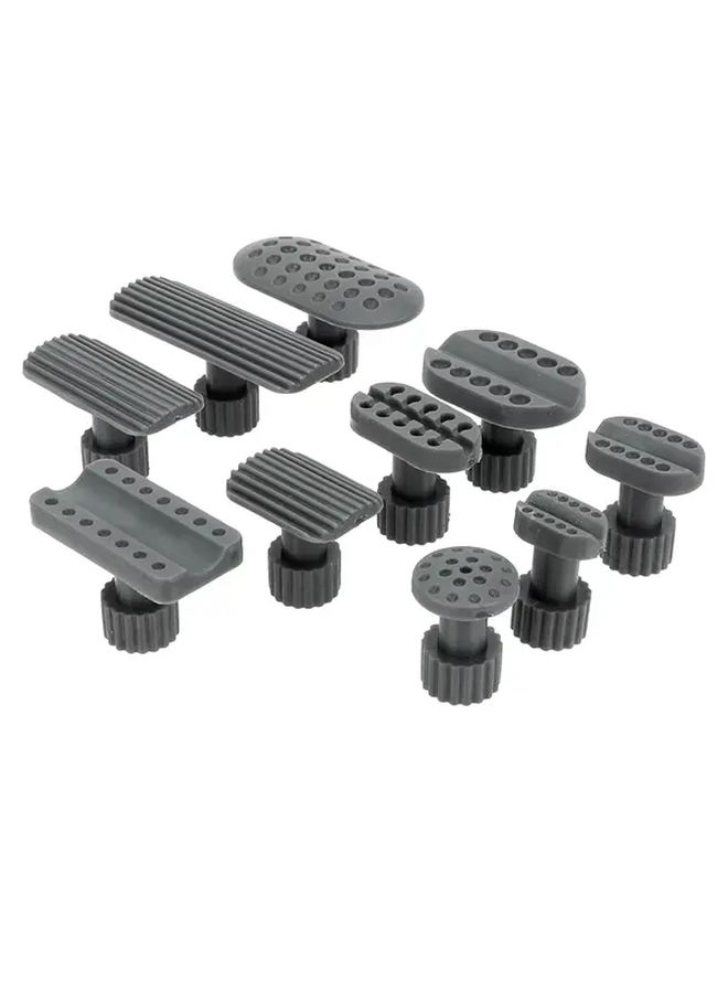 Grey 10pcs Car Dent Repair Puller Kit Professional Paintless Dent Removal Tools - Image 1