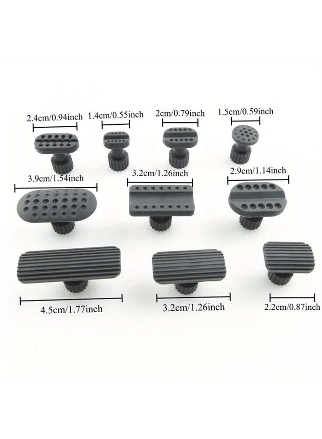 Grey 10pcs Car Dent Repair Puller Kit Professional Paintless Dent Removal Tools - Image 2