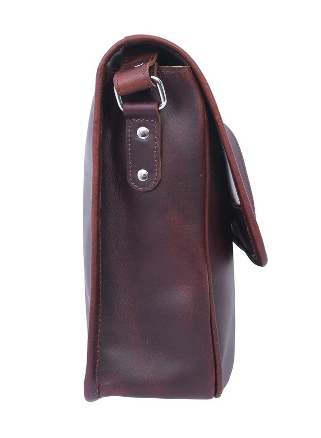 Celtic Classic Full-Grain Leather Messenger Bag with Flap Closure for Everyday Carry - Image 5