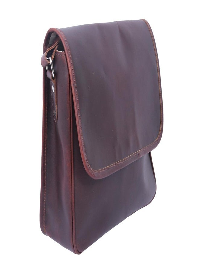 Celtic Classic Full-Grain Leather Messenger Bag with Flap Closure for Everyday Carry - Image 4