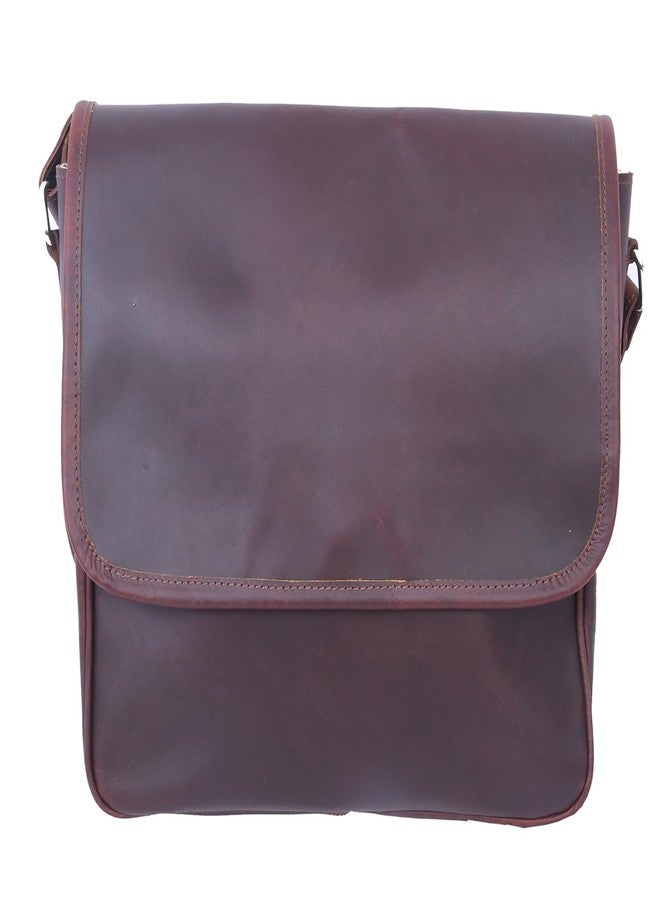 Celtic Classic Full-Grain Leather Messenger Bag with Flap Closure for Everyday Carry - Image 1