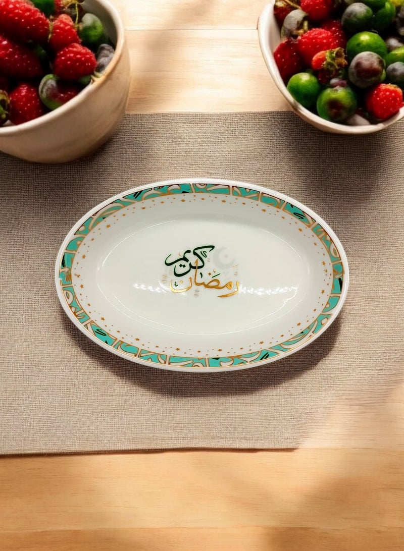 أي كي دي سي طبق سيراميك مطبوع رمضان، طبق مطبخ 16 سم - Image 2