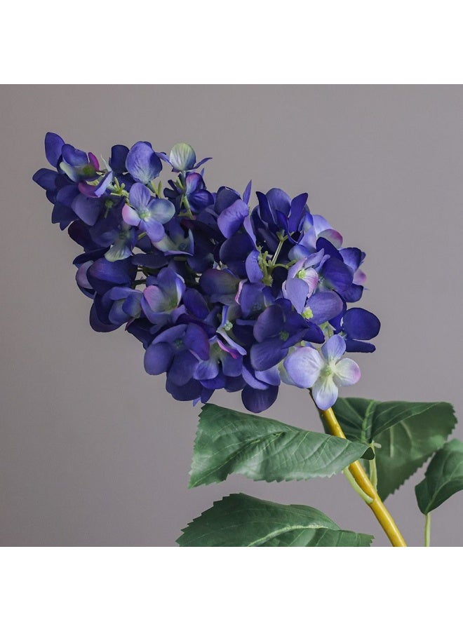 DANUBE HOME Bloomvogue Artificial Hydrangea Flowers Real Touch Bouquet Flowers for Wedding Party Home Centerpieces Arrangements Bouquets 74Cm Blue  - Image 2