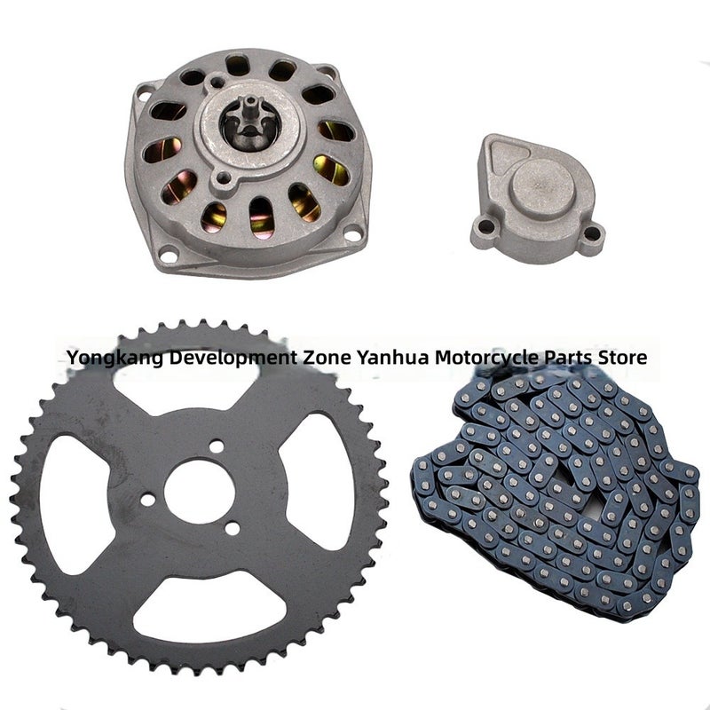 Yan Hua T8F Chain 6T Gearbox Rear Sprocket 108 Link for Small Scooters 47cc 49cc ATV 2-Stroke - Image 1