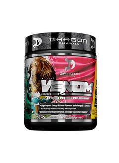 Health & Household Dragon Pharma Venom Extreme Potency Pre-Workout, Laser Sharp Focus + Energy, Intense Performance, Proven Ingredients For Enhanced Vasodilation & Endurance (40 Servings, Tamarindo Aqua Fresca) 