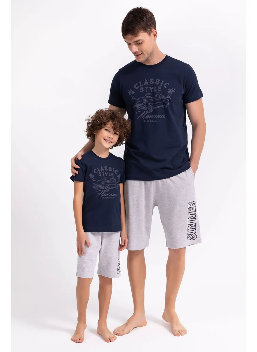 RolyPoly Classic Style Navy Blue Boys Bermuda Suit