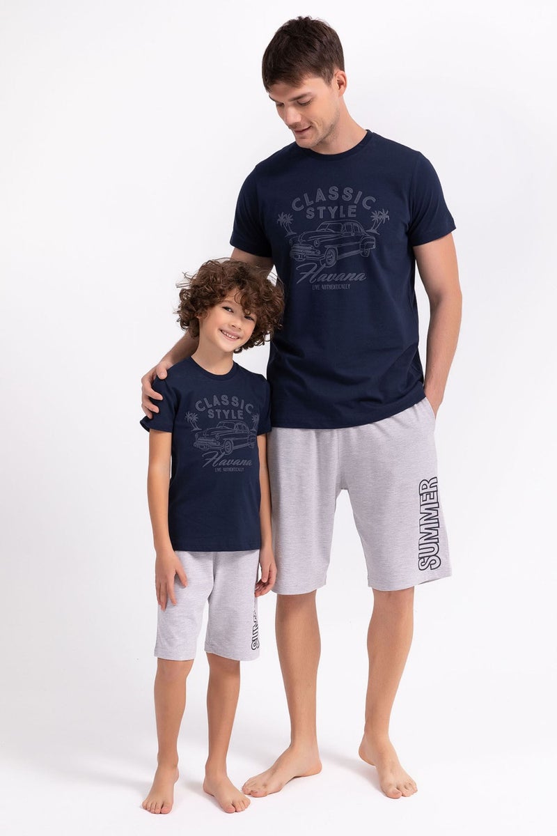 RolyPoly Classic Style Navy Blue Boys Bermuda Suit  - Image 2