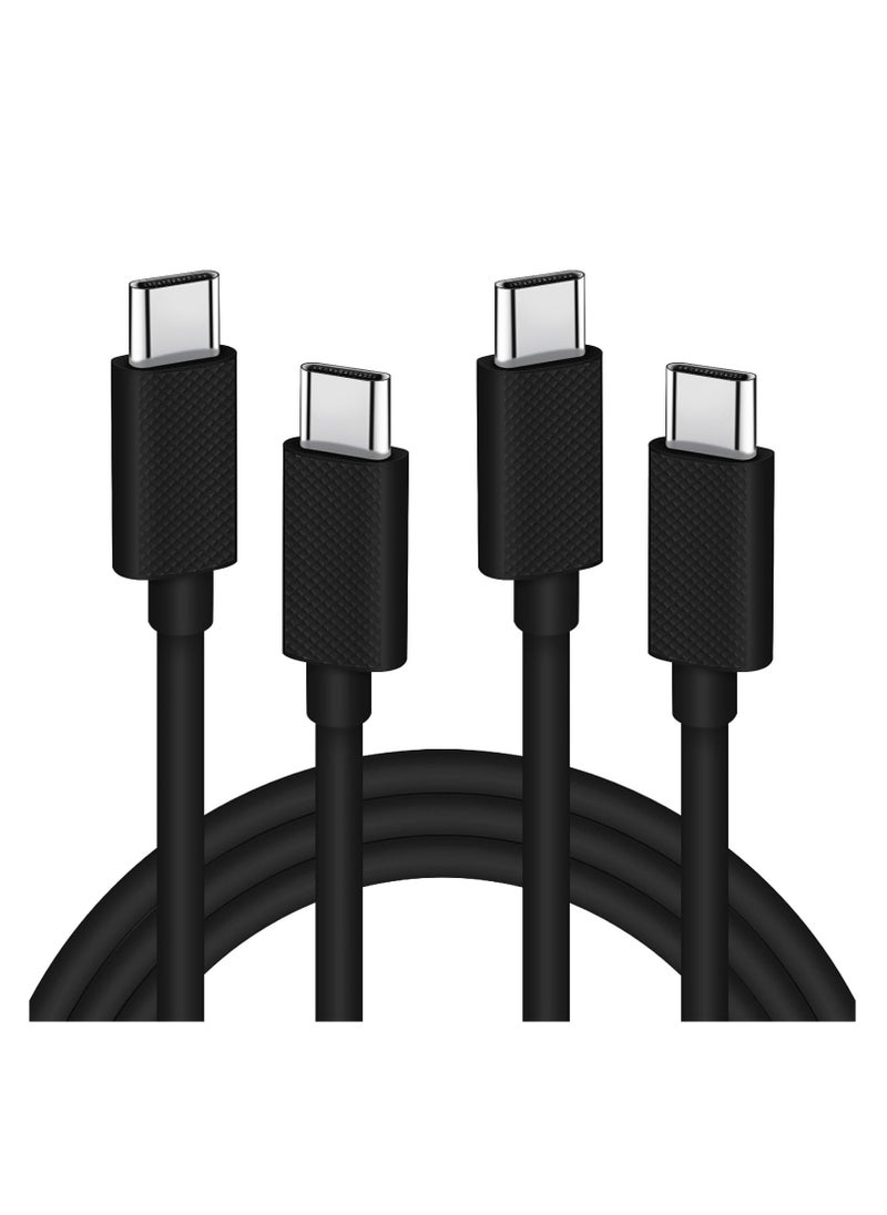 MIXDE - USB C to USB C Cable, USB C Charger Cable, Apple USB C Cable, 60W USBC Type C Fast Charging Cable Compatible with for Apple iPhone 15 Pro Max, ipad Pro 12.9 Air Mini MacBook Air, Black - Image 1