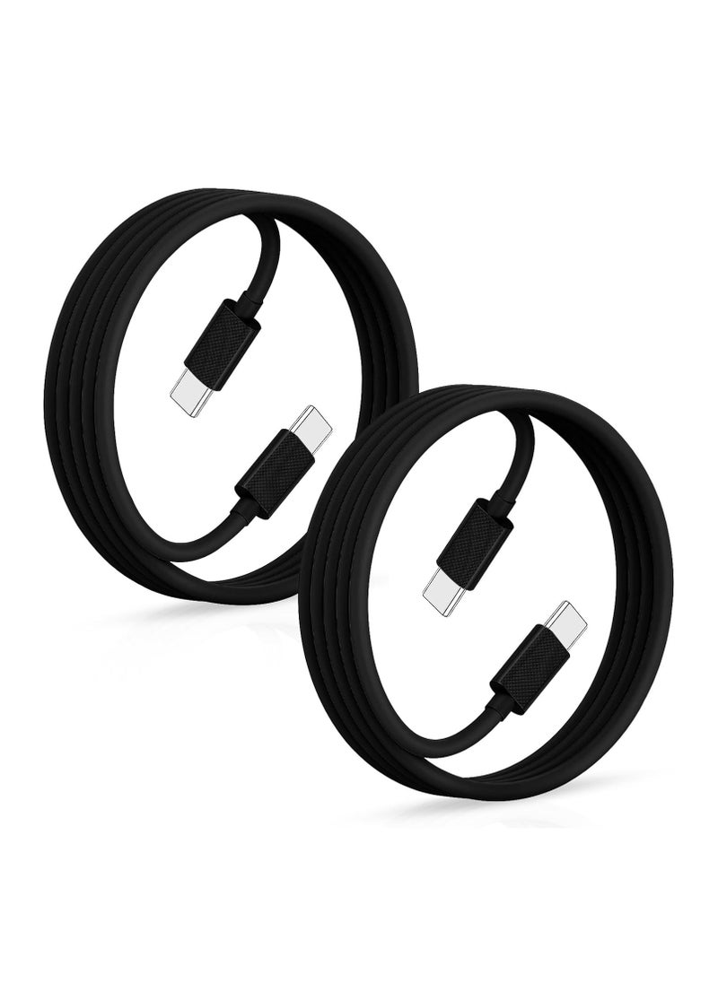 MIXDE - USB C to USB C Cable, USB C Charger Cable, Apple USB C Cable, 60W USBC Type C Fast Charging Cable Compatible with for Apple iPhone 15 Pro Max, ipad Pro 12.9 Air Mini MacBook Air, Black - Image 1