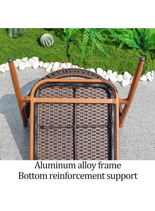 Generic Outdoor Barbecue Table, Electric Grill Table, Wooden Kitchen Table and Chairs Set with 2 Rattan Chairs & 1 Baking Sheet, Smart Touch Temperature Control(White)  - Image 5