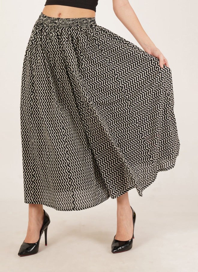 COTLAND FASHION Women Printed Flared Palazzos - Image 2