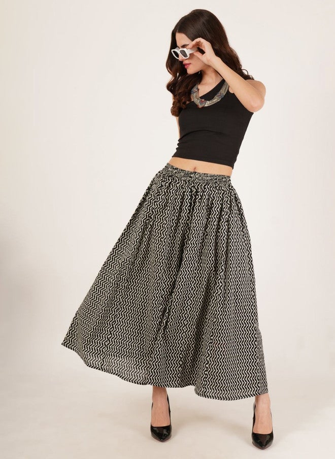 COTLAND FASHION Women Printed Flared Palazzos - Image 5