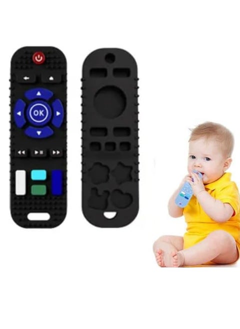 One Kitten Remote Control Teether Let Baby Get his Own Soft Silicone Control Teether