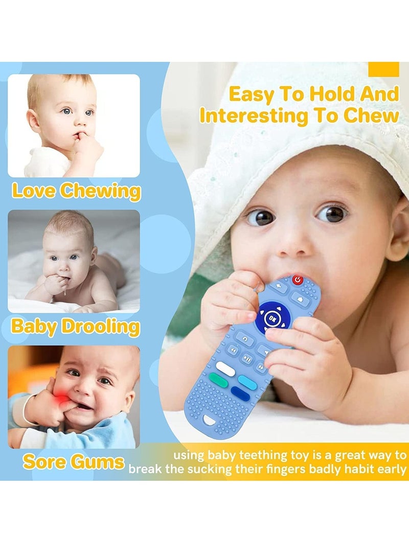 One Kitten Remote Control Teether Let Baby Get his Own Soft Silicone Control Teether