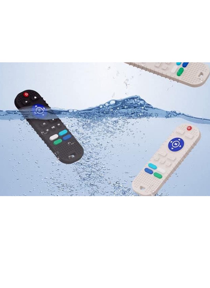 One Kitten Remote Control Teether Let Baby Get his Own Soft Silicone Control Teether
