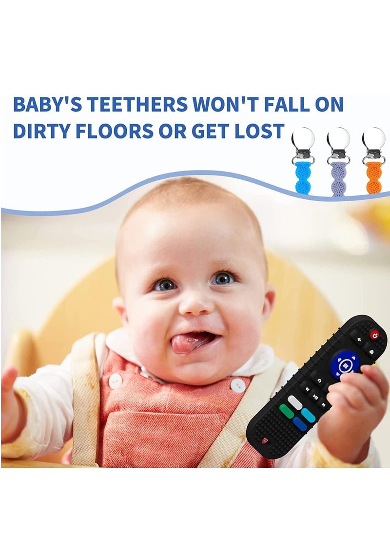 One Kitten Remote Control Teether Let Baby Get his Own Soft Silicone Control Teether