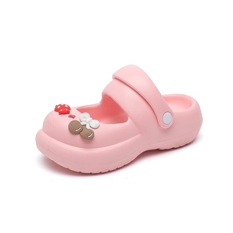 2023 Children'S Shoes Mary Jane Hole Shoes Cute Indoor And Outdoor Slippers Platform Beach Shoes Toe Shoes - Image 1