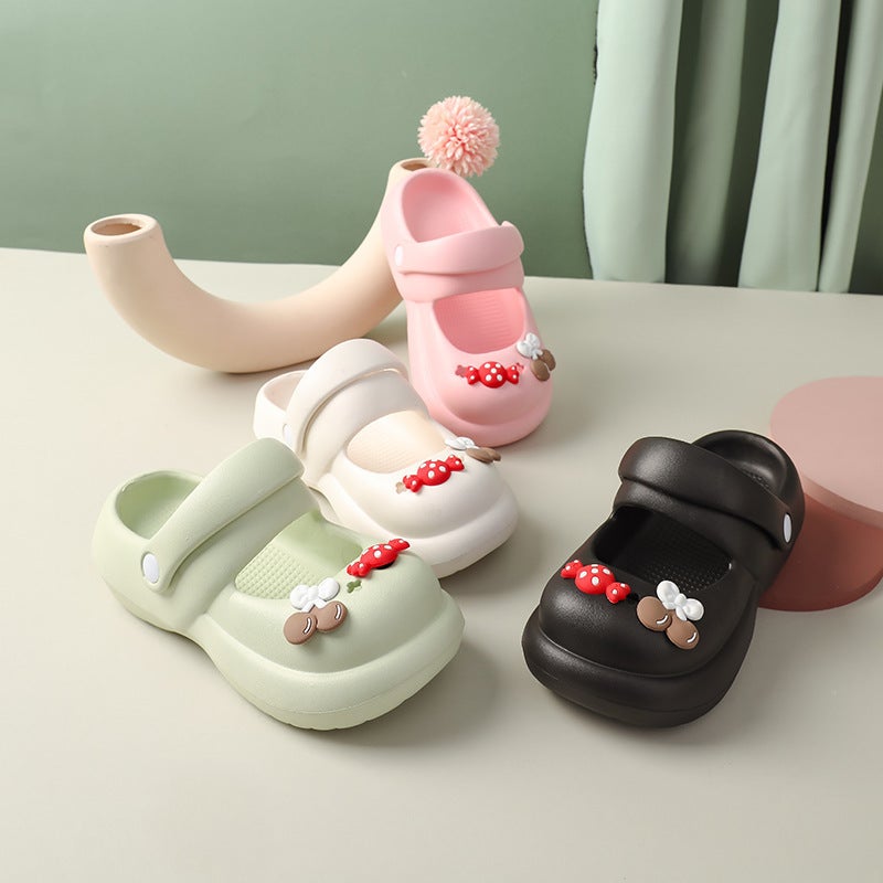 2023 Children'S Shoes Mary Jane Hole Shoes Cute Indoor And Outdoor Slippers Platform Beach Shoes Toe Shoes - Image 3