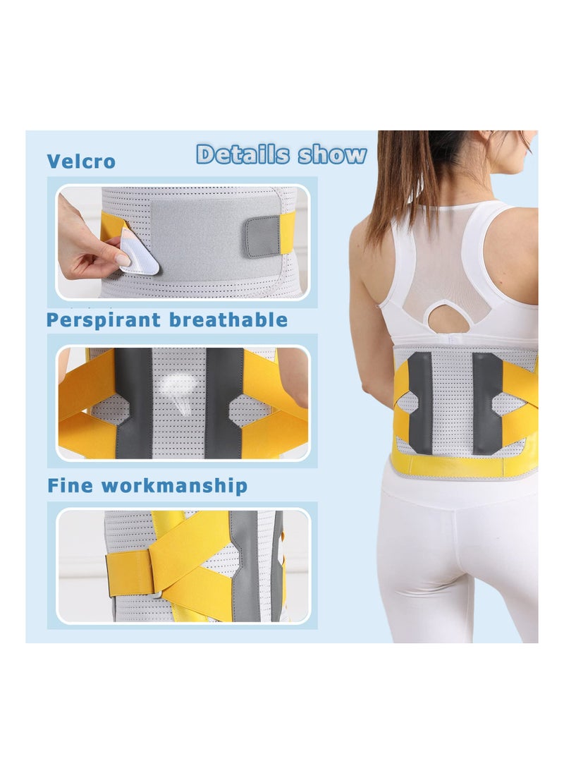 Generic Adjustable Lumbar Support Belt for Lower Back Pain Relief Suitable for Men and Women Breathable Fit for Waist 34-38 Inch  - Image 3