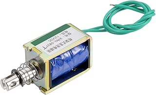 uxcell uxcell DC 12V 15N 10mm Stroke Push Pull Type Open Frame Solenoid Electromagnet XRN-0837T  - Image 1