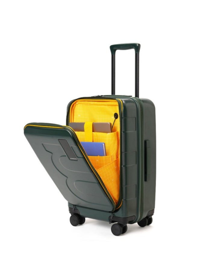 Mokobara MOKOBARA The Em Cabin Pro Polycarbonate Small 8 Spinner Wheel Trolly Hardsided Suitcase With Built In Tsa Lock Travel Suitcase (Green)  - Image 3