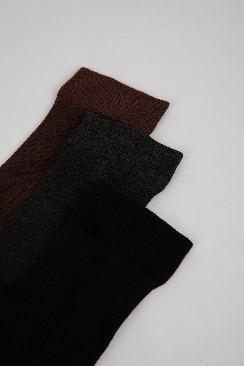 DeFacto Man Man Seamless 3 Piece Bamboo Long Socks - Image 2