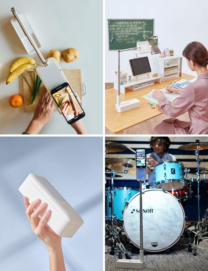 Viozon Extendable Selfie Stand 360° Rotation with Phone Holder, Rechargeable Wireless Foldable 7 Brightness LED Light for Live Streaming/YouTube/Tiktok/Video Recording/Photography/Reading (V6W) - Image 2