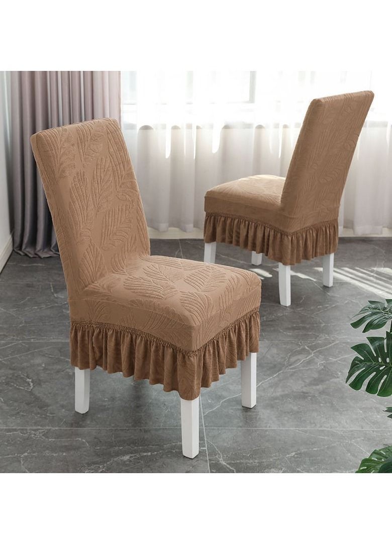 Bluejw Jacquard Skirt Elastic Chair Cover Set  - Image 1